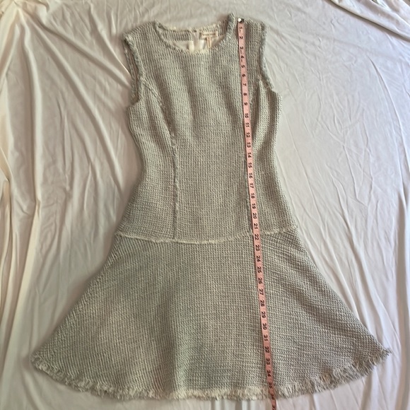 Rebecca Taylor Grey and White Tweed Dress - Picture 11 of 14